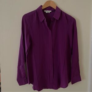 Boden Women's Button Down Shirt in Rich Purple